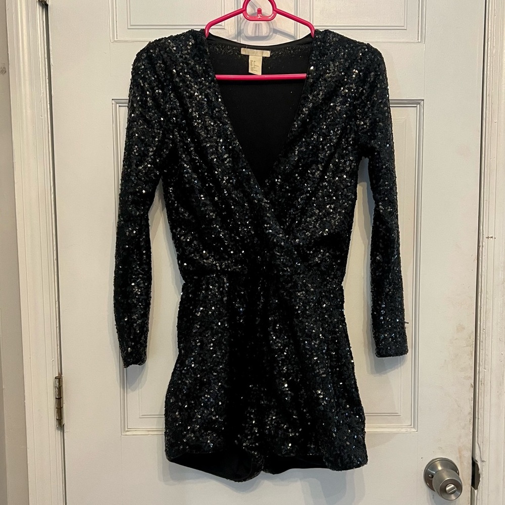 H&M romper. Color black. Size 34.